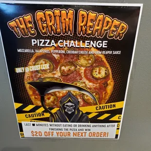 Grim Reaper of pizza. Try it if you dare!