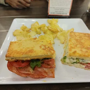 Flat Bread Italian Sandwich