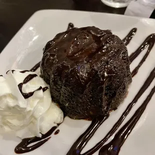 OMG....Chocolate Lava Cake with Vanilla Bean Ice Cream.