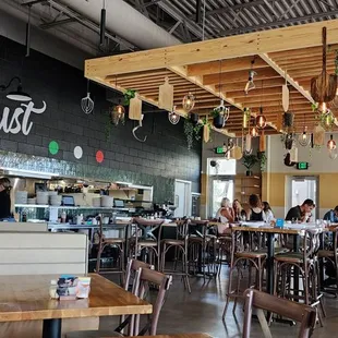 the interior of a restaurant