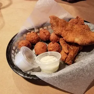 Catfish w/ hushpuppies