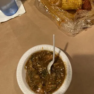 Gumbo and I was able to &quot;Double it up&quot; w/o ordering a boil!