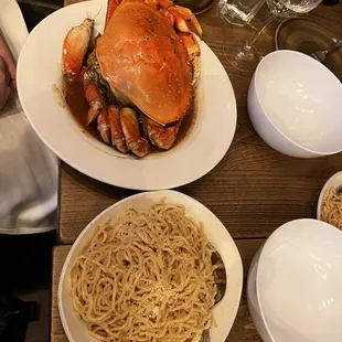 Tamarind Crab with An 's Garlic Noodles