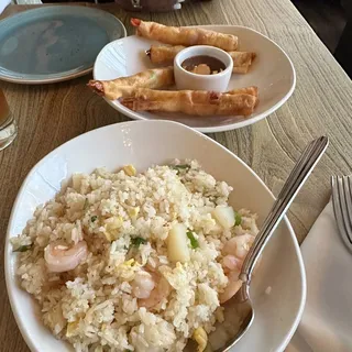 Tempura Style Coconut Prawns Plate
