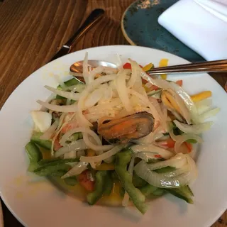 A Salad of Seafood Plate