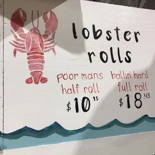 lobster rolls and a lobster roll
