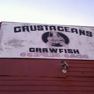 a sign on the side of a building