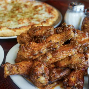Wings &amp; NY Cheese Pizza
