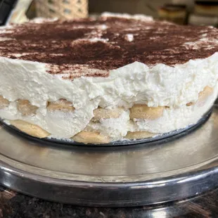Fresh baked tiramisu
