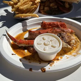 1/2 pound King Crab w butter