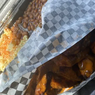 a tray of baked goods