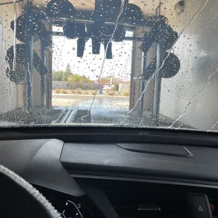 Inside getting cleaned!