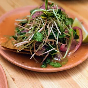 April 22, 2023; Crispy potato taco ($5).