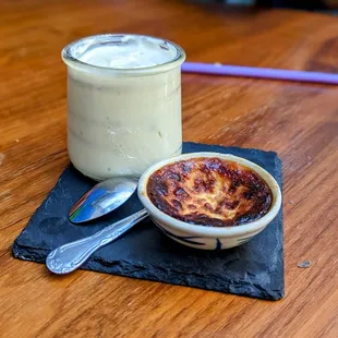 October 9, 2022; complimentary desserts (lime pie; cajeta with mezcal).