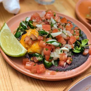 April 22, 2023; Shrimp taco ($6.50).