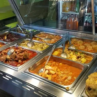 a variety of food items