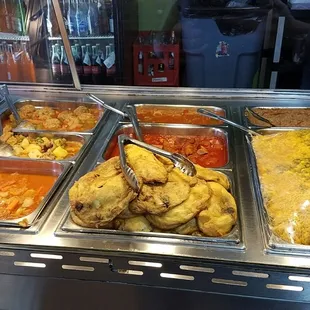 chicken wings and fried chicken, interior