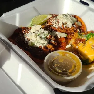 Colorado barbacoa and shrimp tacos