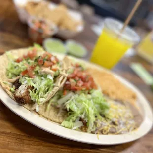 Wednesday special, two fried fish tacos