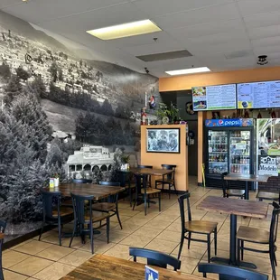 the interior of a restaurant
