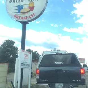 Awesome drive-thru in the middle of the mountains.