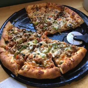 pizza, food