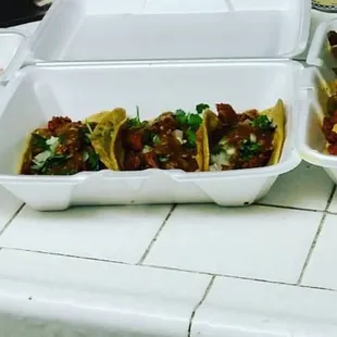 Greatness carne asada carnitas chicken and two chicharones