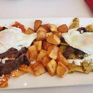 Chilaquiles divorciados