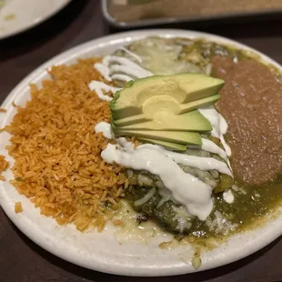 Spinach and Mushroom Enchiladas with Verde Sauce