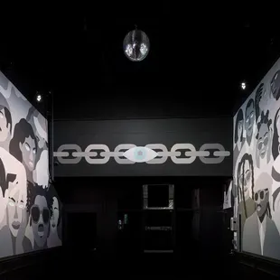 Entryway mural by Xavier Schipani