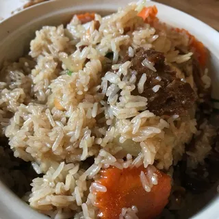 Baked Rice with Vegetarian Duck