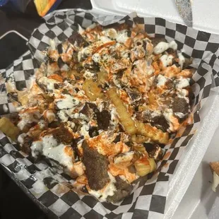 Loaded gyro fries