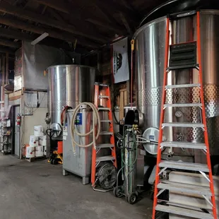 a view of the inside of a winery