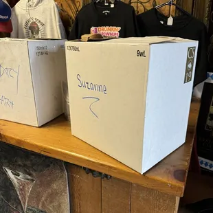 Our purchase ready to be packed in the car