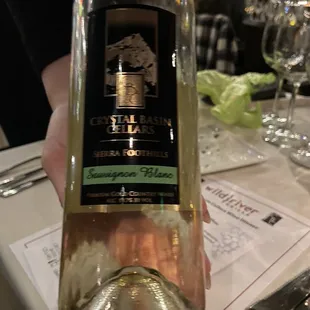 Wild River Wine Dinner 2021 -  Sauvignon Blanc with hamachi crudo