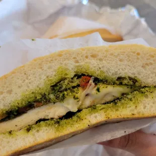Chicken pesto panini