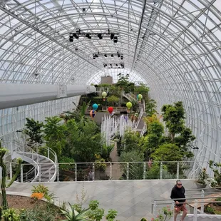 View from the top of the Cactus garden
