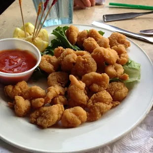 Popcorn shrimp appetizer