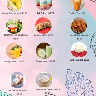 ramen and noodles, menu