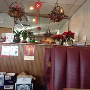 the dining area
