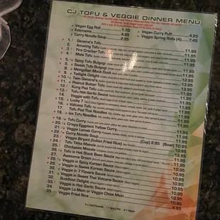 Vegan vegetarian and gluten free options galore!