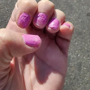 She said it was dry....went back and waited but new clients were given preference.  Horrible service, very disappointed!
