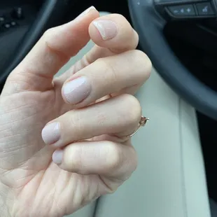 Liquid dip (solar) manicure. Feels so natural and strong!