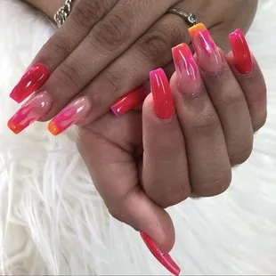 Flame nails