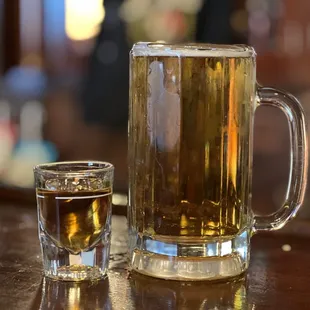 Old Overholdt and refreshing beer