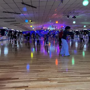 The roller rink at Crystal Palace