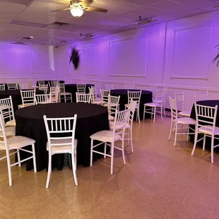 Basic set up at Crystal Reception Hall.