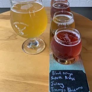 Mango Lips Radler and a flight