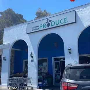 the front of the store