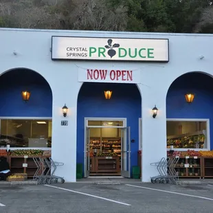 the front of the store